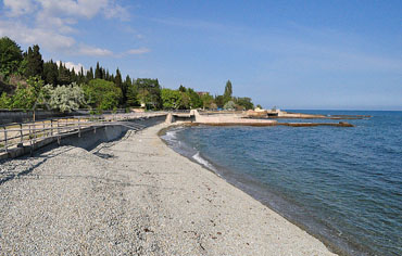 Пляжи города Алушта